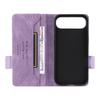 For iPhone Air Case Leather Wallet Flip Phone Cover with Hardware Decor