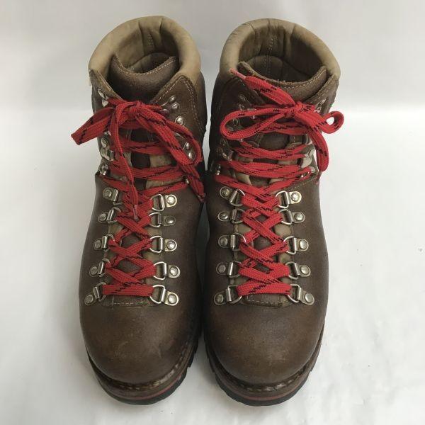 Kastinger leather trekking mountain boots 8 26.5 brown Austria 80s-90s?(USED)