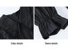 Elegantes Schwarz-Langes Kleid im Hepburn-Stil für den frühen Herbst mit Taillenbetonung