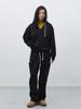 Generalidea Unisex Stitch Sweat Hoodie Set [Black] / Sbe4U51013Set