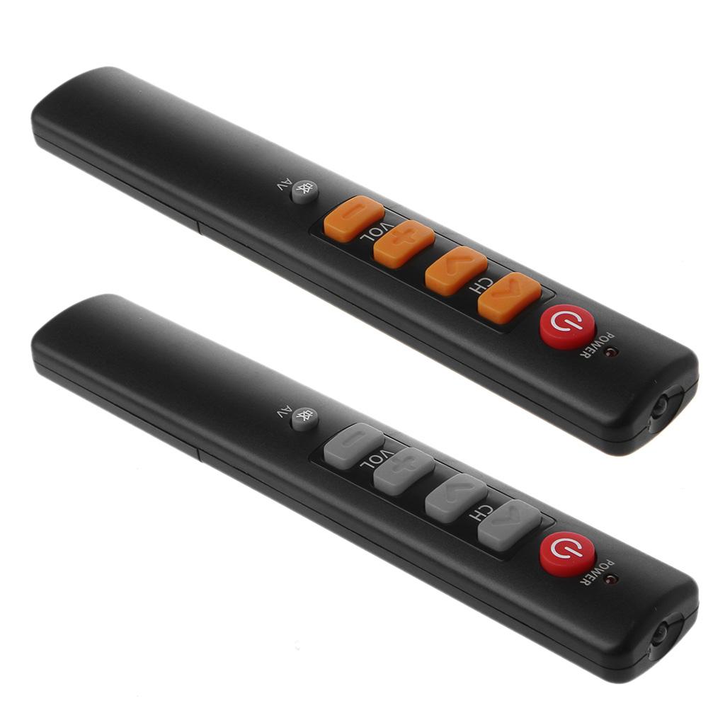 Black 6-key Pure Learning Remote Control for TV STB DVD DVB HIFI TV Amplifier Player Set-top Box Remote Controller