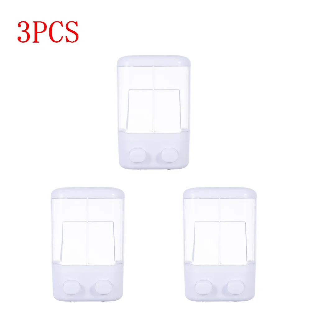 500/1000ml  Wall-mounted Liquid Soap Dispenser Single/Double Head Foam Hand Wash Device Bathroom Shower Detergent Shampoo Bottle