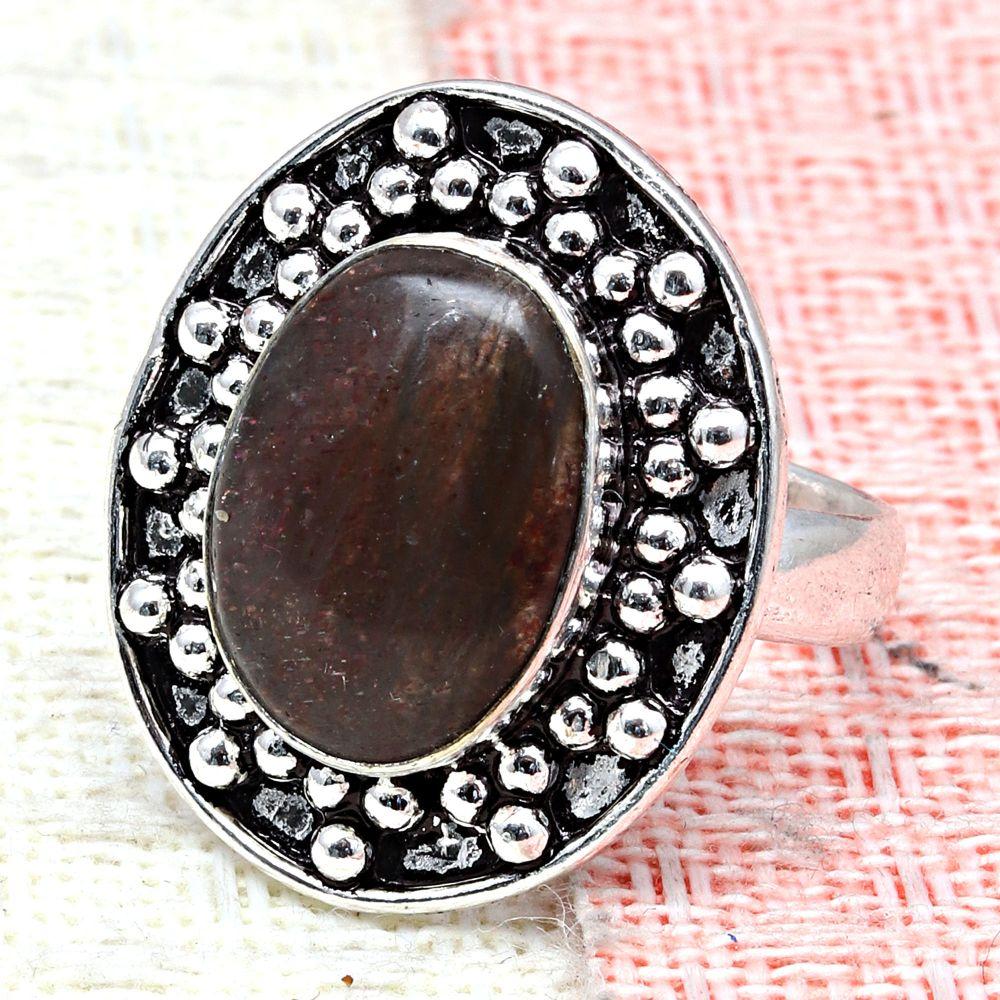 Sunstone Gemstone Handmade Silver Jewelry  "8"