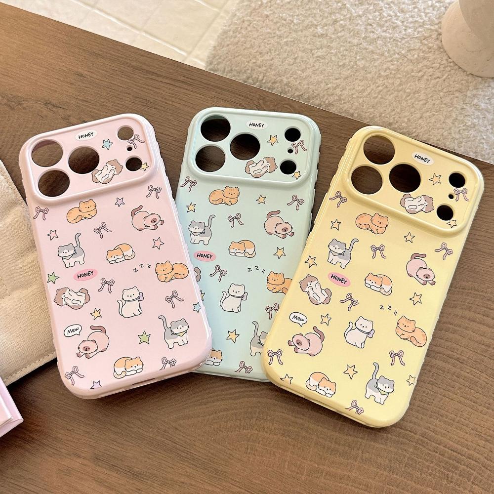 Roztomilý kočičí planetární kryt na telefon pro Apple iPhone 17 Pro Max a iPhone 16 a další modely telefonů