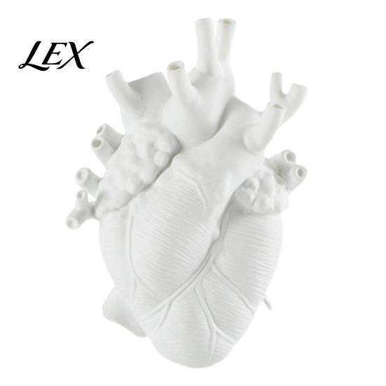 Resin Flower Vase Heart Shaped Vases, Vase, Creative Holder, Modern Art Decorative Style for Home Wedding Valentine Gift Desktop Living Room