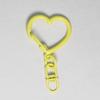 Heart-Shaped Painted Keychain - Handmade DIY Jewelry & Bag Pendant with Perler Beads.