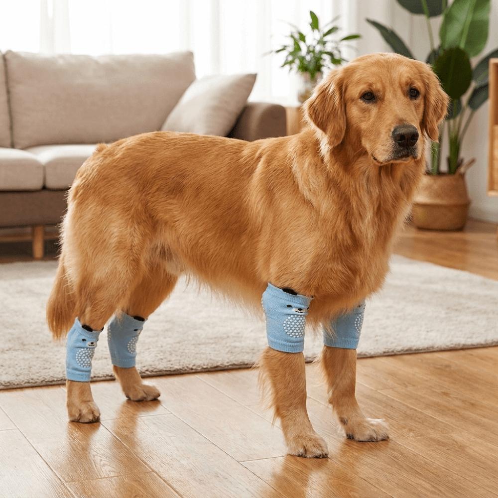 Anti-dirty Pet Knee Pads Soft Dog Leg Warmer Joint Protection Socks Dog Leg Covers Front Rear Legs