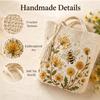 Women's Crochet Embroidered Bag for Shopping, Beach and Casual Outings