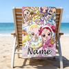 1pc DoReMi1 Beach Towel with Custom Name, Beach/Swimming/Bath/Picnic/Camping Towel, Suitable for Seaside Beaches
