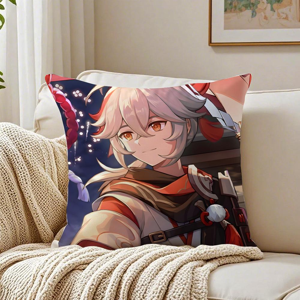 K-Kazuha Cushion Cover Pillowcase Anti-Dustmite Living Room Sofa Decor Cushion Room
