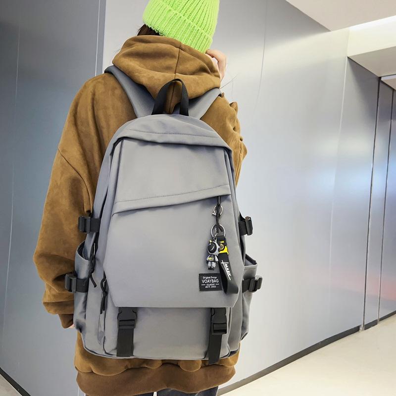 Backpack Simple Female College Student Versatile Large Capacity Computer Travel Backpack Female Junior High School Student School Bag