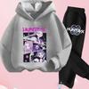 KPop Demon Hunters Hoodie Set Girls Fashion Casual Sweatshirt Movie New Kid K-Pop Demon Hunters Hooded Suit Clothes