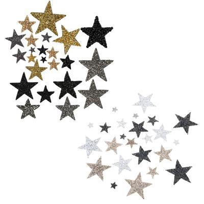 24 Stück Strass-Stern-Applikationen zum Aufbügeln, Stern-Flicken für Kleidung, Kleider, Hosen, Jeans, Hüte, Taschen, Kleidungsverzierungen
