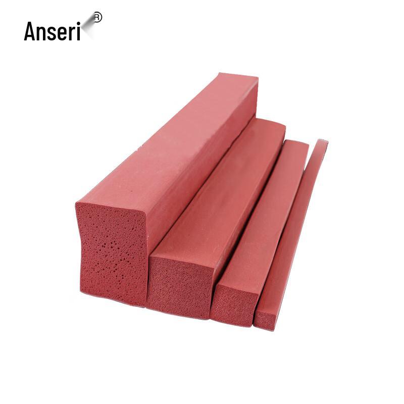 High-Temperature Red Silicone Foam Seal Strip