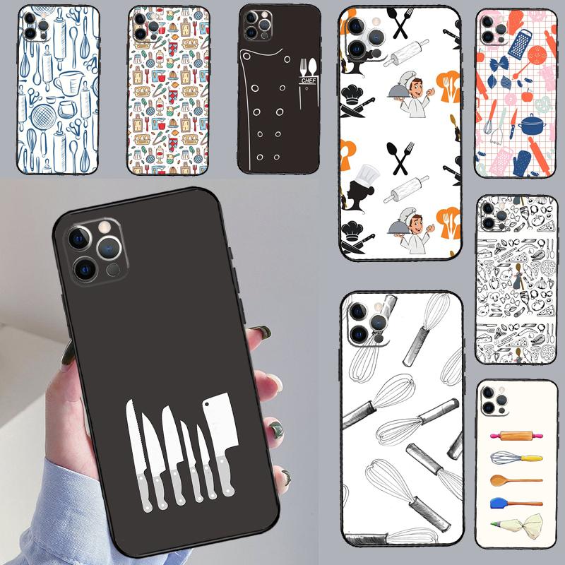 Cooking Chef Knives Case For Oppo A94 A18 A74 A57 A17 A77 A38 A58 A78 A98 A54 A80 A60 A40 A96 A76 A16 A15 A5 Pro