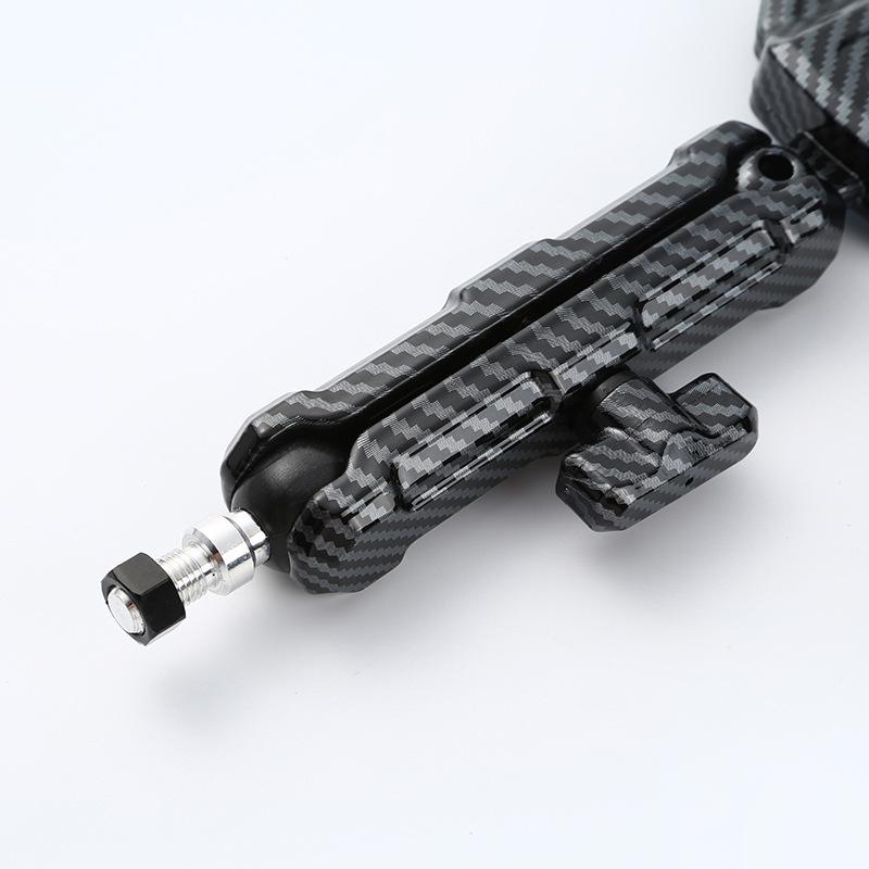 Foldable Off-Road Adventure Motorcycle Rearview Mirror, Adjustable Multi-Angle with Wide Field of View