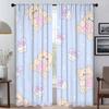 Bear Home Interior Curtains for Camera Partition Modern Living Room Curtains 2 Pieces Shades Window Curtain Tulle for Bedroom