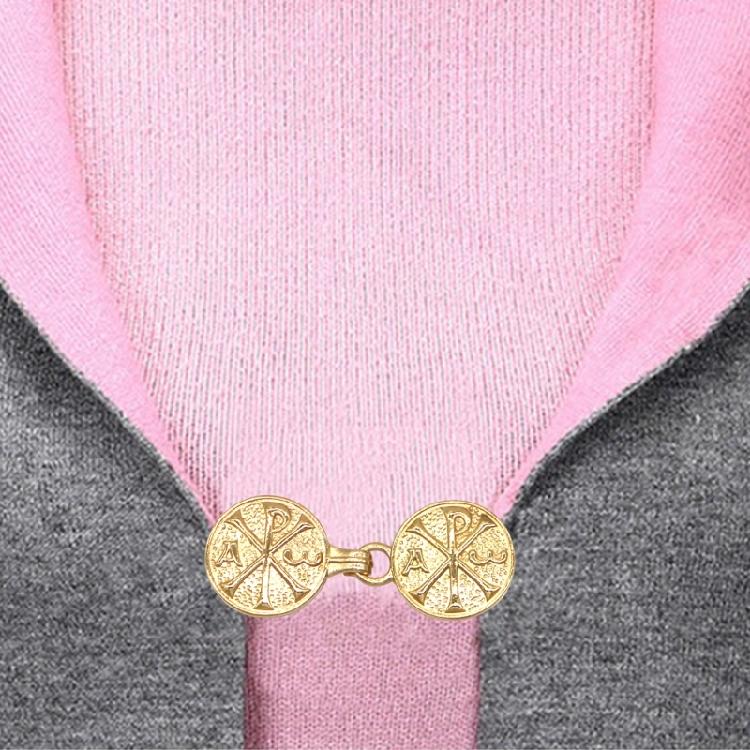 Retro Cloak Buckle Collar Clip Scarf Shawl Buckle Women Fixed Brooch Belt Clip