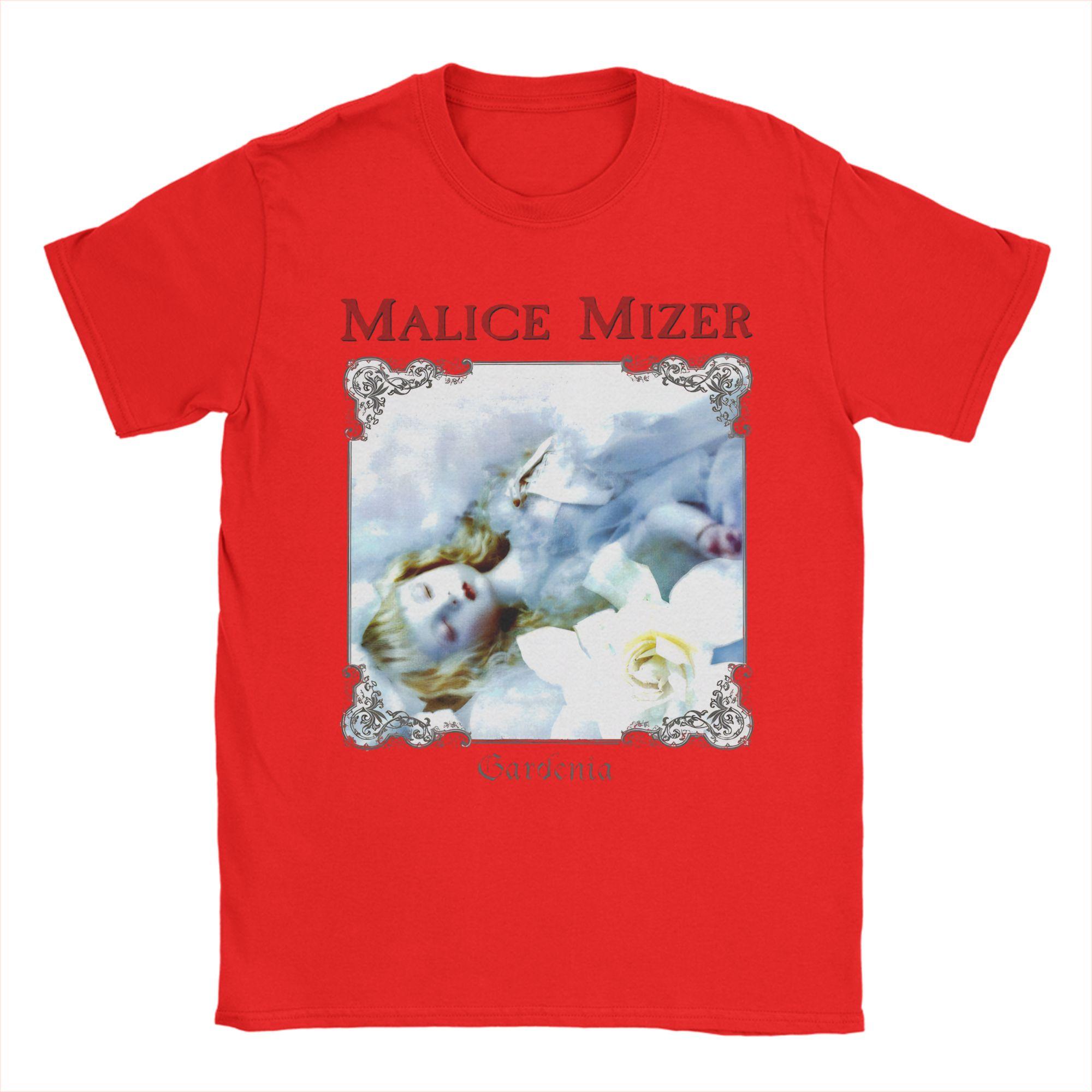 

Vintage Malice Mizer Gardenia TShirts for Men Crew Neck 100 Cotton T Shirts Short Sleeve Tees Printed Tops S