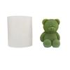 3D Sitting Bears Scented Candle Molds, Cute Bear Candle Wax Silicone Molds for Resin DIY Animal Candles Handmade,for Home Decor