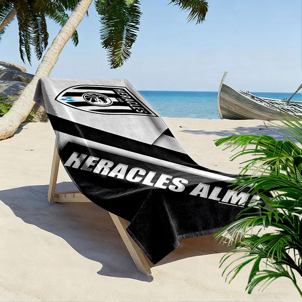 Beach Blanket with Heracles Almelo Dutch Football Badge, Ultra Soft Quick Dry, Durable Fade Resistant, for Pool Beach Gift