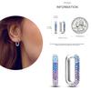 NEW Round Original CZ Hoop Earrings Heart U Shape Moon Star Unicorn Earring for Women Party Engagement Jewelry Gift