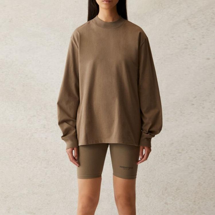 Fear of God Essentials SS21 Long Sleeve T-Shirt 'Taupe' Men's FOG-SS21-558
