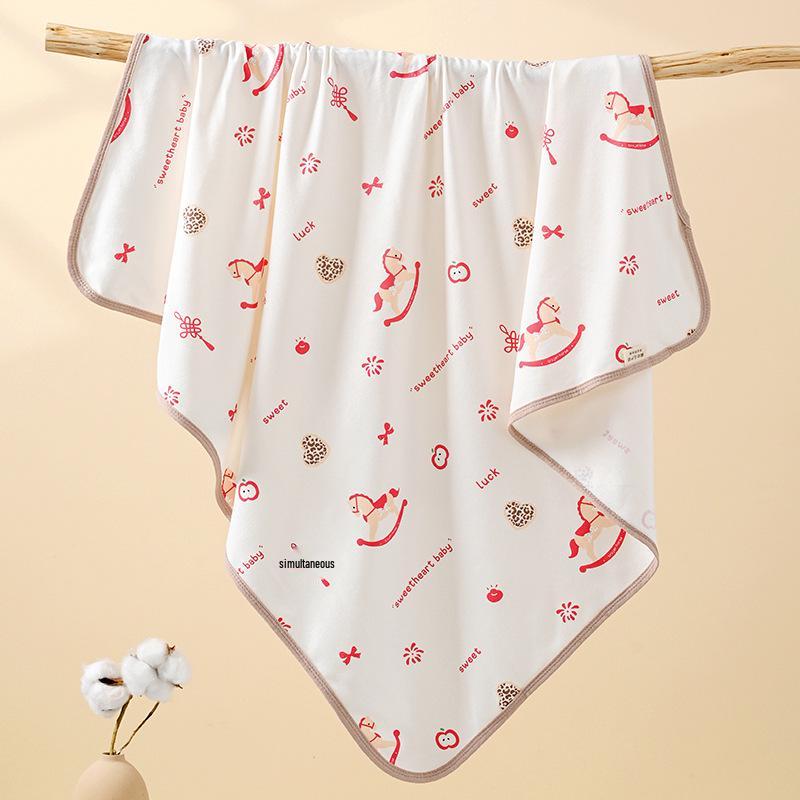 Breathable Pure Cotton Newborn Swaddle Blanket, Thin To Prevent Startle Reflex, Infant Type A.