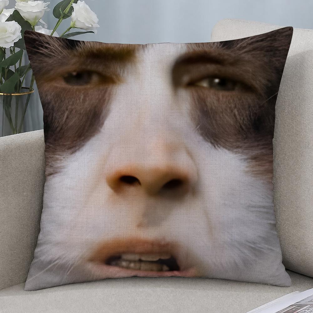 Actor Nicolas Cage Cushion Cover Cushion Covers Natural Linen Breathable Sofa Bedroom Decor Pillowcase