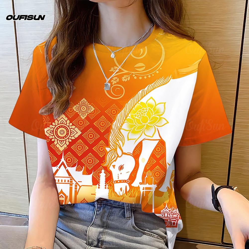 

Women s Trendy T-Shirt - Soft Fabric, Full-Color 3D Print, Perfect for Holiday Outfits 3XL