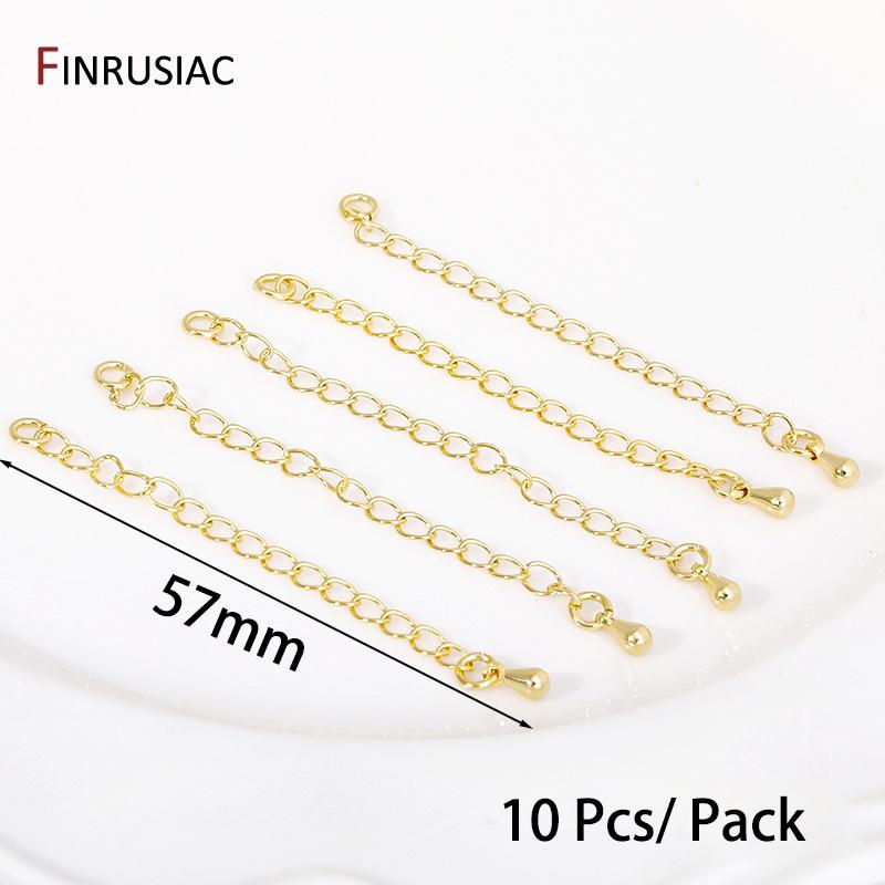 DIY Jewelry Making Accessories,14K Gold Plated Crimp End Beads,Lobster Clasp,Extender Tail Chains Wholesale