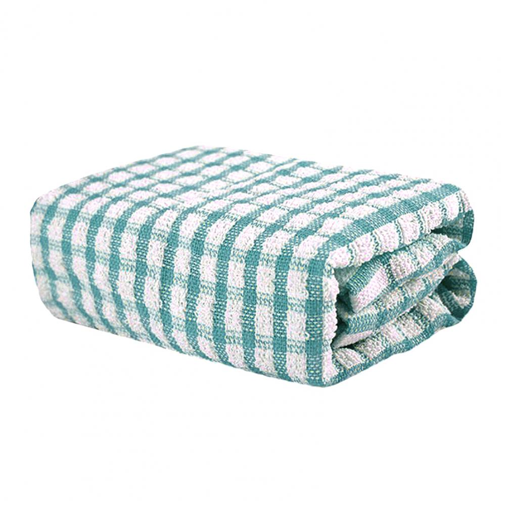 Kitchen Towels 6 Pack Plaid Print Cotton Towels Non-scratch Dishcloths for Home Restaurant Hotel Highly Absorbent Quick-drying