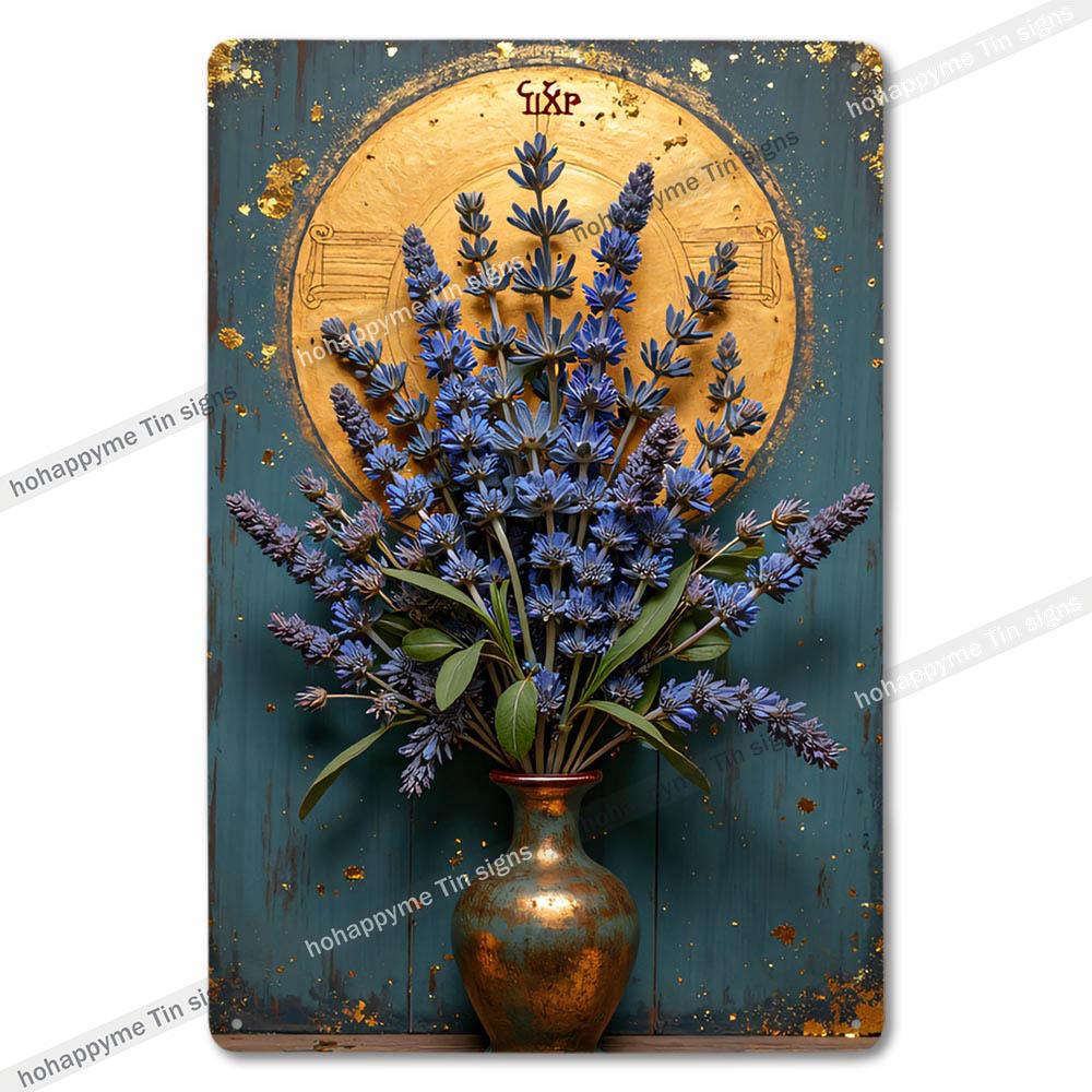 Retro Blumen Metallblechschilder Heimdekoration Wandkunst Garten Bauernhaus Landhausküche Badezimmer Wohnzimmer