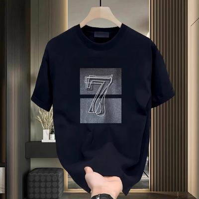Summer Men Women Round Neck Short Sleeve Print T Shirt Breathable Sport Tops