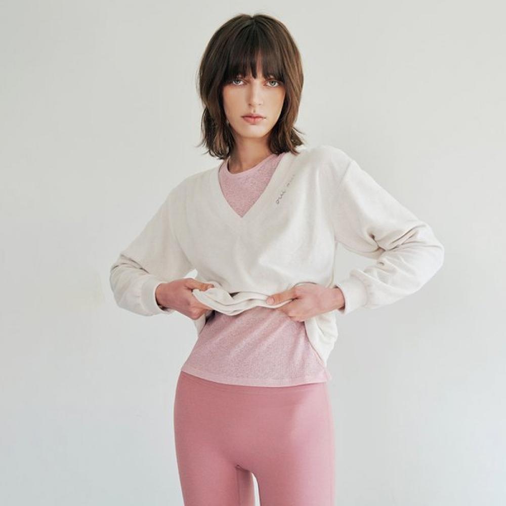 HuiT Terry V Neck Long sleeVe T hTwTl2i08T