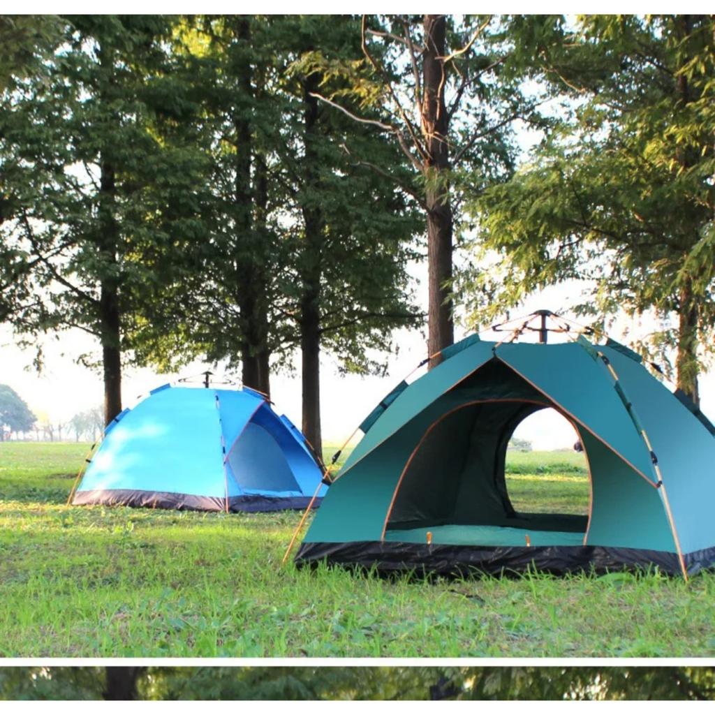 Portable Camping Tent 2/3/4 Person Dome Pop-up Tents Waterproof Instant Easy Setup Family Tents for Outdoor Beach Hiking Traveling