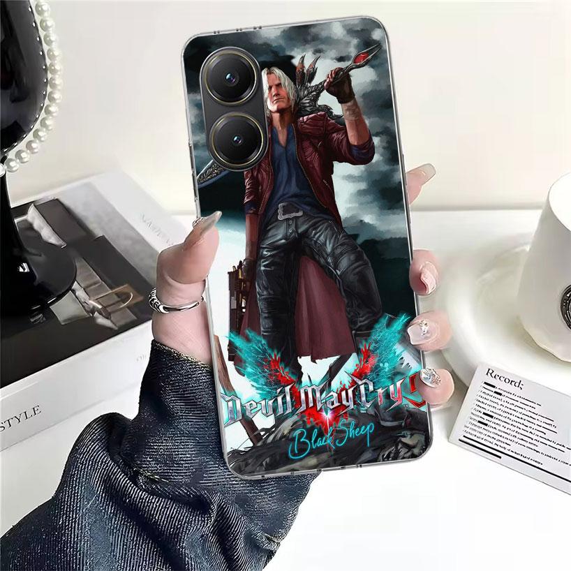 Game D-Devil May Cry 5 Soft Phone Case For Xiaomi Redmi 15C 15 13C 13 Poco X5 X6 X7 F7 Ultra M7 12C 12 10 10C 9C 9A 9T 9 Fundas