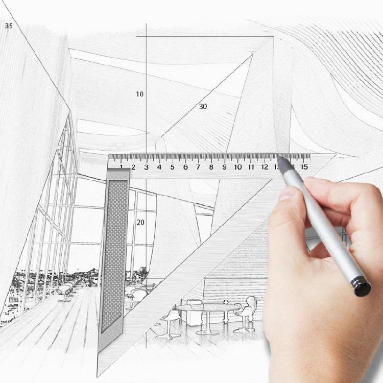 Stainless Steel Ruler Drawing Tool for Students Professional Drafting Architecture Engineering Art Ruler 150/200/300mm