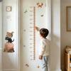 Cartoon Animal Design Height Chart Wall Sticker for Home Interior Decoration PVC Material Compatible with Smooth Surfaces