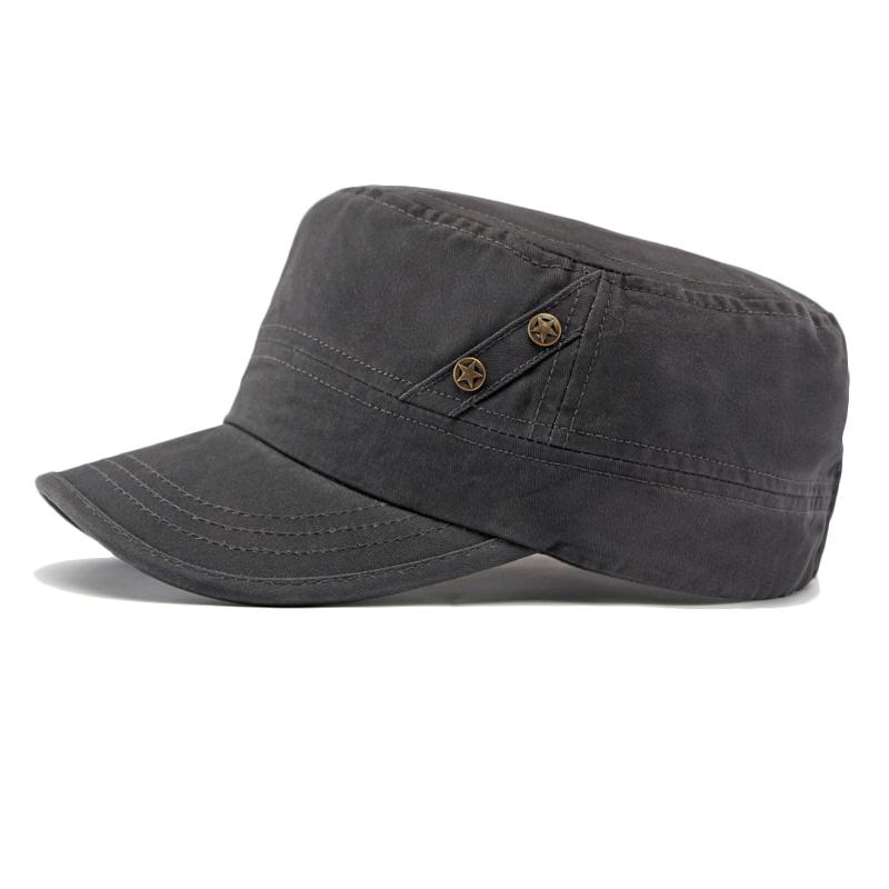 Cotton Flat Cap Men's Retro Five-pointed Star Spring Autumn Outdoor Sunshade Cap