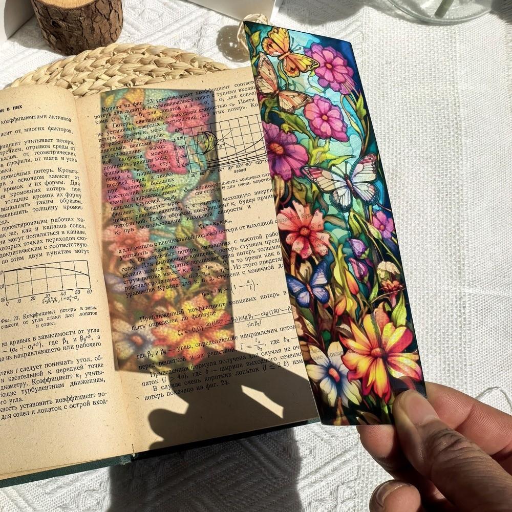 Hand Account Decoration Stained Window Bookmark Translucent Pagination Mark  Home Decor