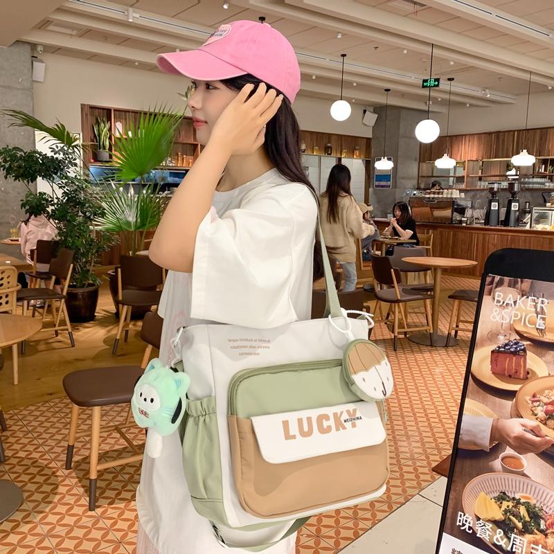 Torba na ramię dla uczniów szkoły podstawowej Damska torba typu tote Duża pojemność Torba na podręczniki do klasy