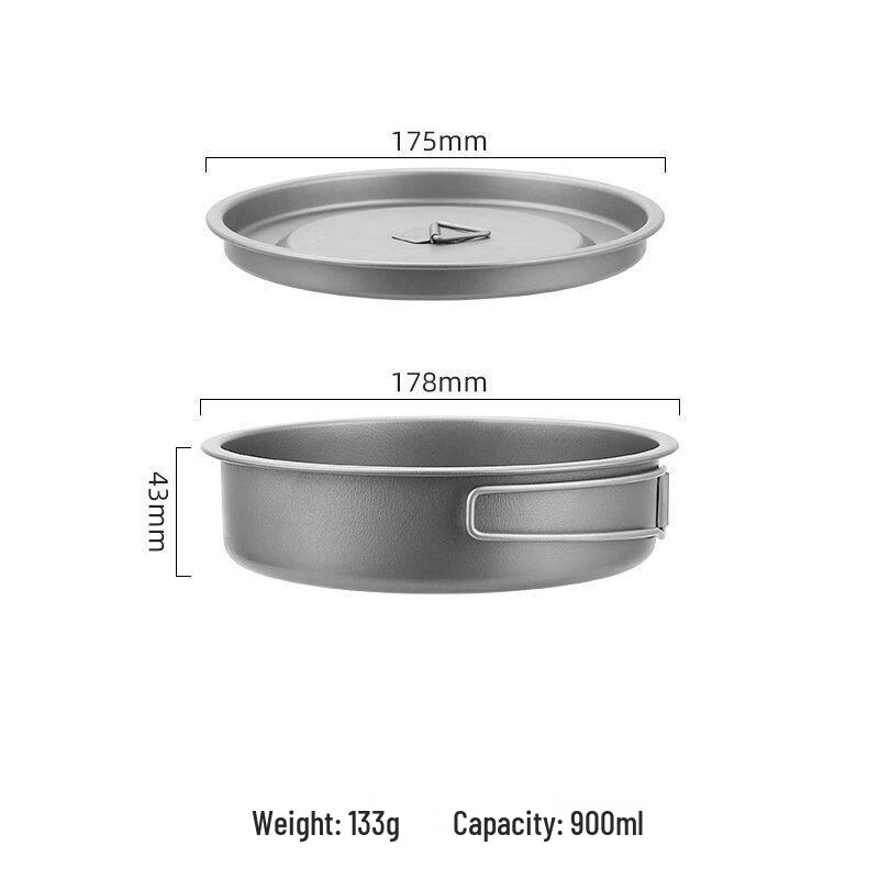 NuFeng Ultra-Light Foldable Travel Soup Pot with Lid