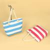 New beach bag striped, casual bag underarm bag women's shoulder bag women's canvas bag