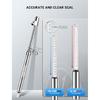 Dual Head Tire Pressure Gauge, Heavy Duty Extension Air Tire Gauge For Tire Pressure Range 10-150PSI 1-10BAR, Straight Foot Dual Head Chuck Auto