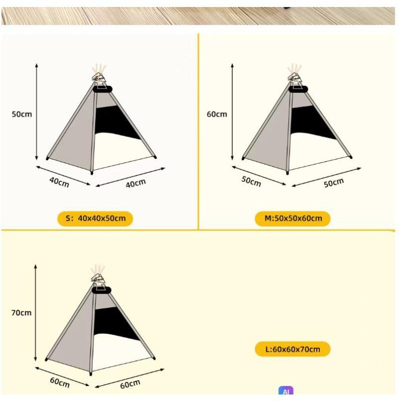 Pet Tent Kennel Canvas Dog Kennel Color Matching Cat Kennel