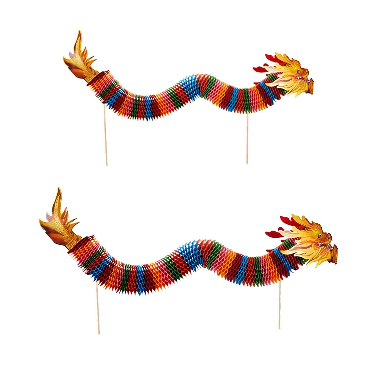 Spring Festival Dragon 2025 Dragon Chinese New Year Paper Dragon for Lantern 1.5m