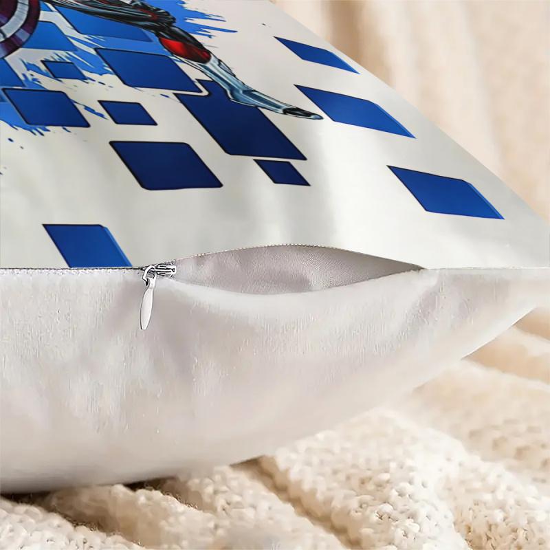 Marvel Avengers Printed Square Throw Pillow, Soft Microfiber Decorative Cushion For Sofa Bedroom