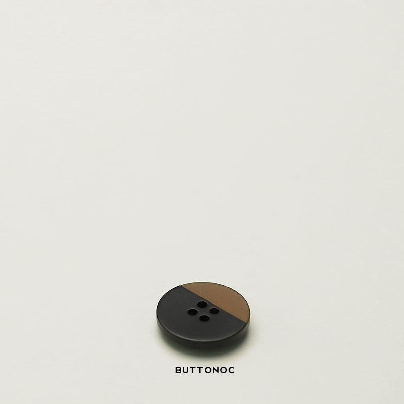 5Pcs 5Pcs Black Coffee Double Color Four-Eye Coat Sweater Buttons Double-Sided Nylon Coat Women'S Trench Coat Suit Decorative Buttons
