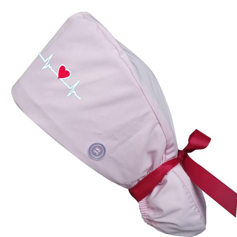 Adjustable Scrub Caps Working Cap Ponytail Holder Bouffant Nursing Hats With Buttons Long Hair Turban Hats Women & Men